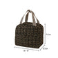 Reusable Lunch Bag Large Capacity Zipper Tote with Striped Handles