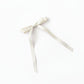 Long Ribbon Bow Hair Clip with Sleek Streamer Tails and Elegant Minimalist Design