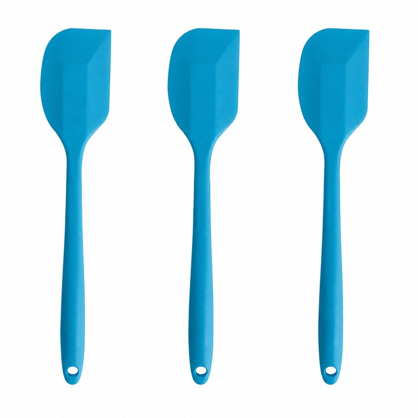 3-Piece Silicone Spatula Set with Handles, Flexible and Durable Kitchen Tools for Cooking and Baking