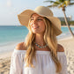Floppy Straw Sun Hat Wide Brim Beach Hat Summer UV Protection Packable
