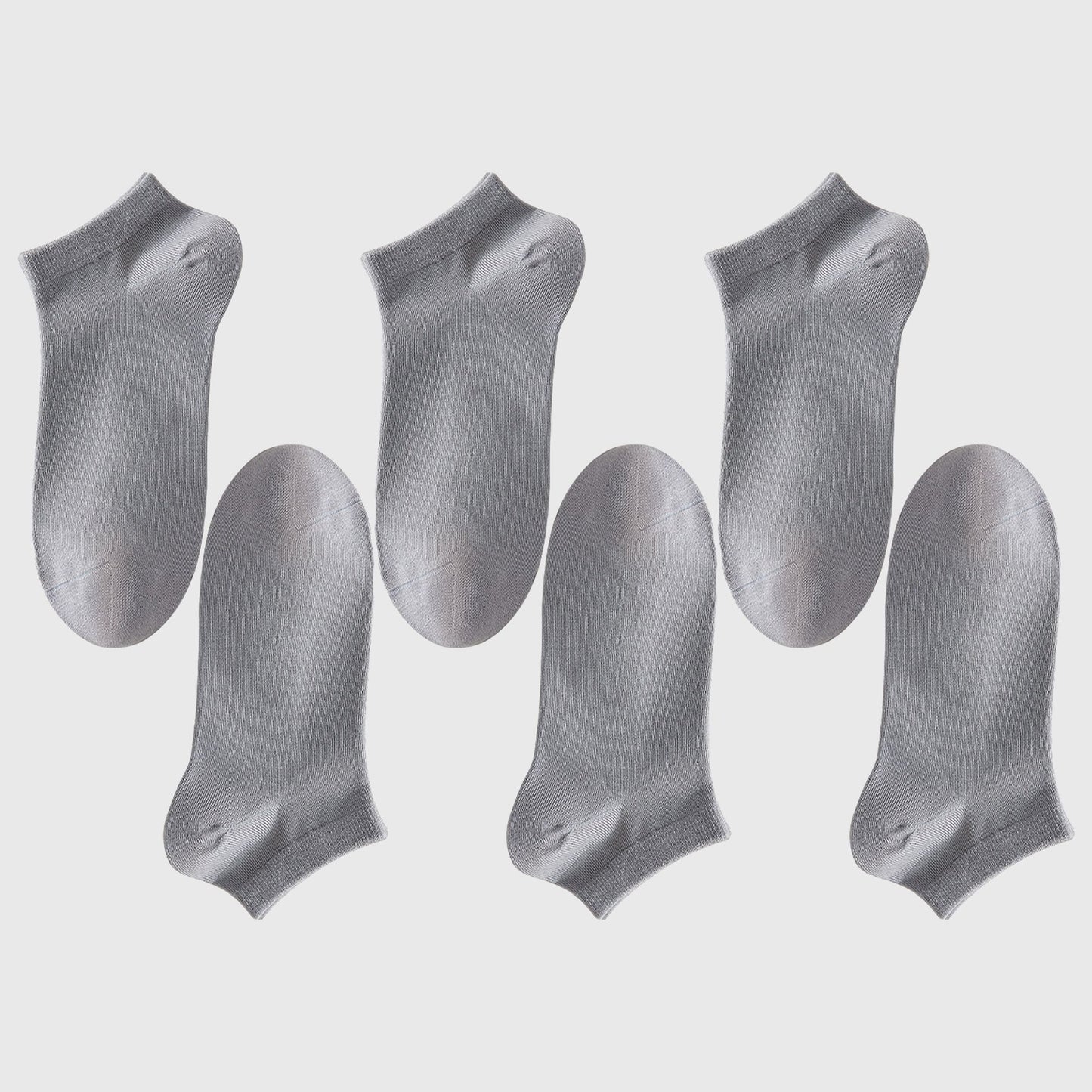 Men's Ankle - Length 6pk Comfort Casual Cotton Socks