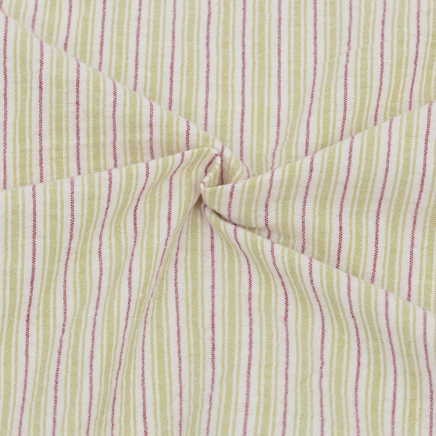 4-Piece Cotton Washed Bedding Set with Duvet Cover Flat Sheet and Pillowcases Striped Woven Design