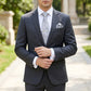Men's Baroque Floral Tie Gift Set with Matching Pocket Square Cufflinks and Silver Tie Clip