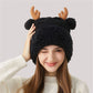 Reindeer Antler Fleece Hat - Cute & Warm Winter Accessory