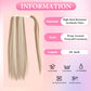 Straight Ponytail Extension - 24 Inch Long Straight Wrap Around Ponytail for Women Clip Ponytail Hair Extensions Synthetic