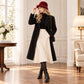 Floral Pearl Accent Cloche Hat Adjustable Brim Dress Hat