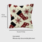Christmas Gingham Throw Comfortable Pillow Cover 18x18in