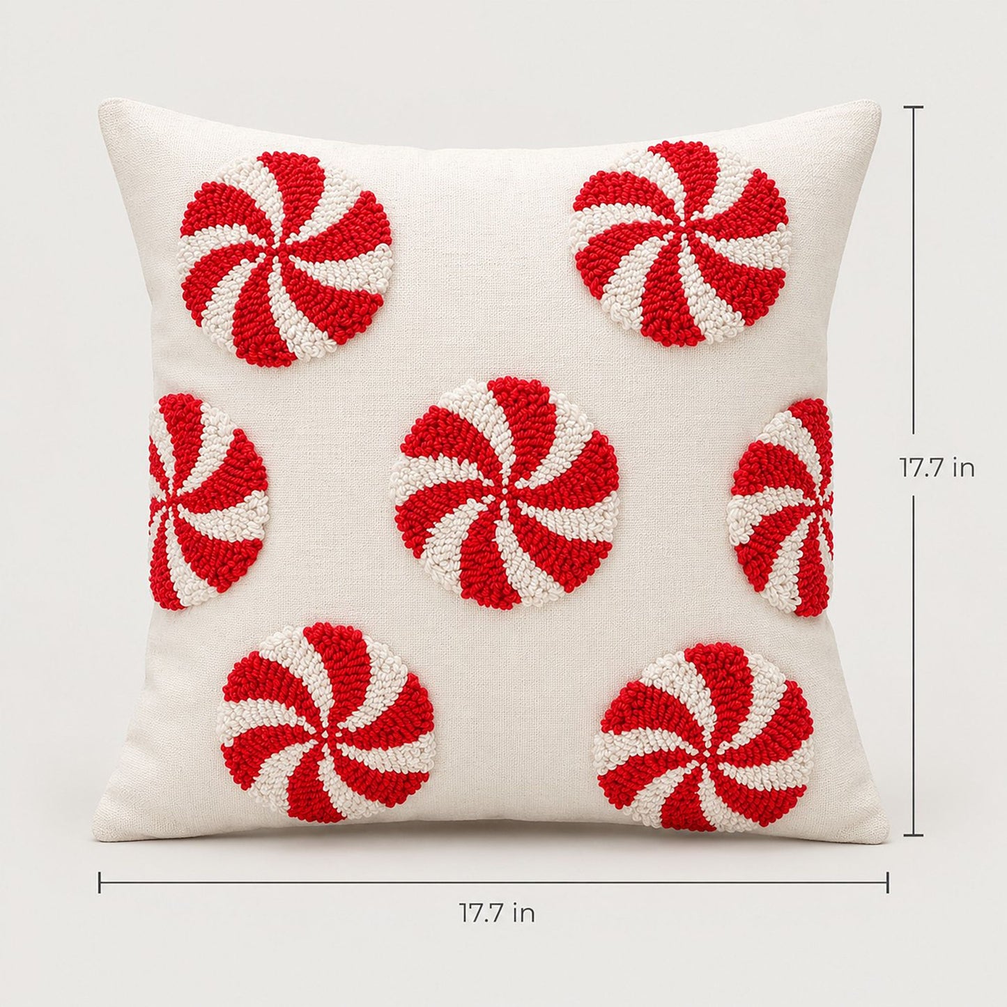 Christmas Tufted Decorative Throw Pillow Cover