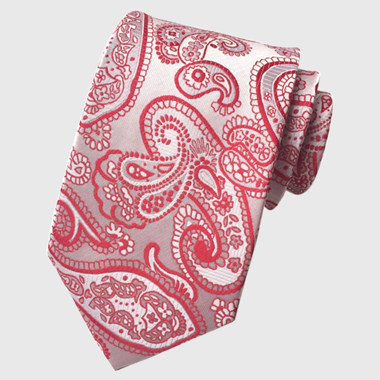 Men's Paisley Polyester Filament Tie - Formal/Casual Necktie for Weddings, Events & Stylish Daily Wear