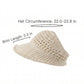 Crochet Bucket Hat Summer Knit Sun Hat Breathable Lightweight Beach Cap