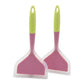 2-Piece Silicone Bench Scraper Set with Flexible Edge and Hanging Handles