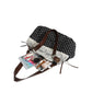 Polka Dot Lace Accent Shoulder Bag for Women