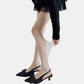 Sheer Bow Line Pattern Tights with Soft Stretch Mesh, Delicate Ribbon Artwork, and Smooth Knit Finish One Size Fits Most