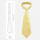 Men's Diagonal Stripe Polyester Tie - Formal Necktie for Business, Weddings & Stylish Daily Wear