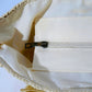 Woven Tote Bag with Fringe Detail and Shoulder Handles