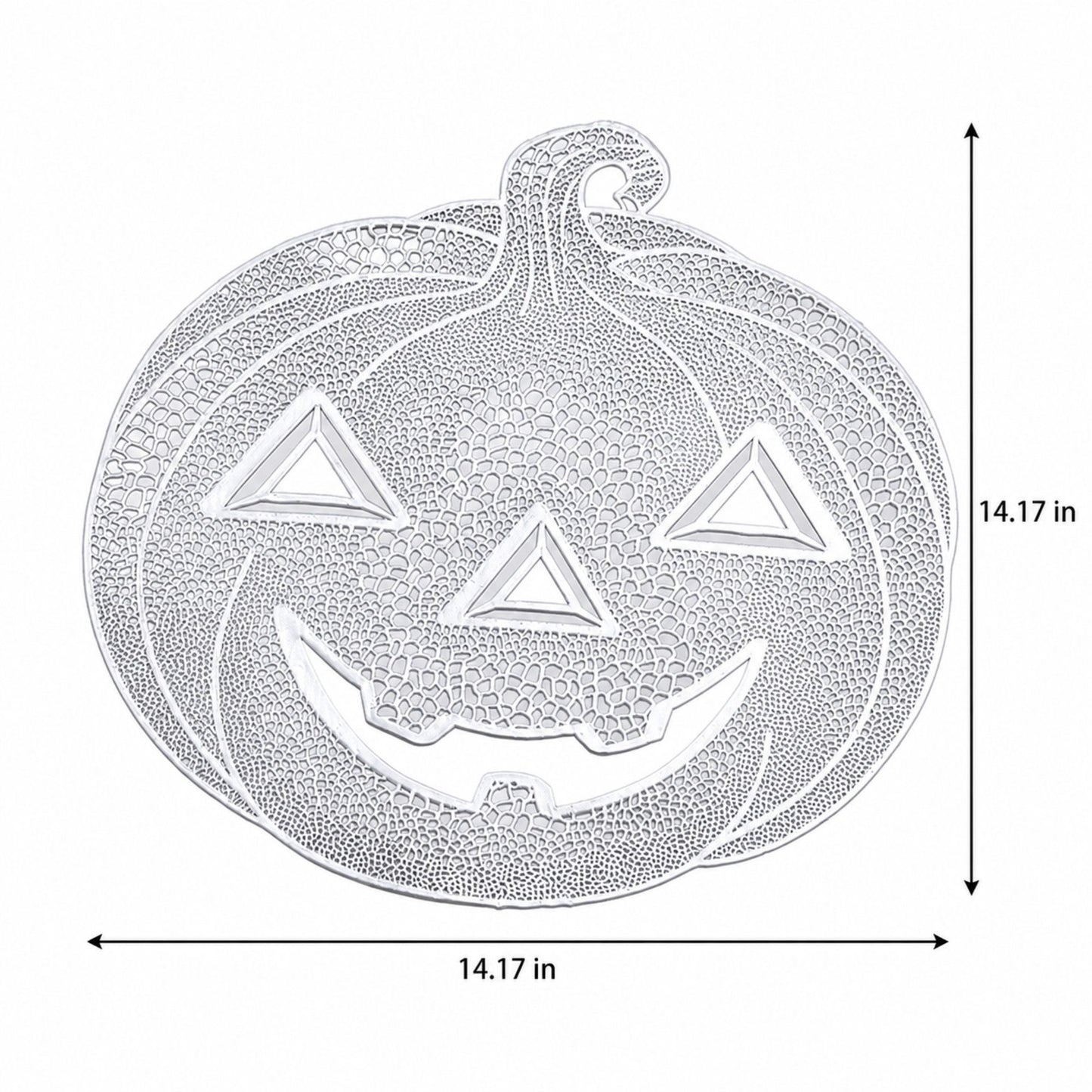 Halloween Pumpkin Cutout PVC Waterproof Non-Slip Placemat