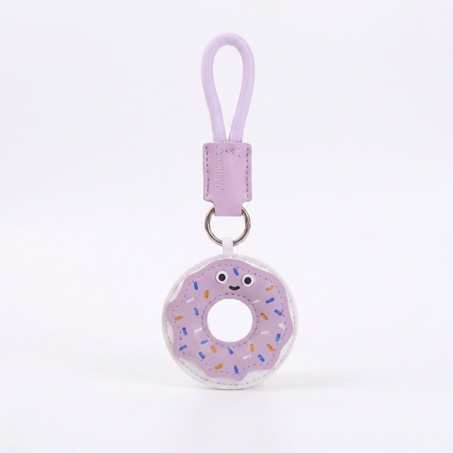 2-Piece Womens Padded Bag Charm with Hanging Strap and Stitched Detail