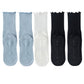5 Pairs Anti-Slip Crew Yoga Socks Soft Cotton Grip Sole Seamless Toe Design for Pilates Indoor Workouts