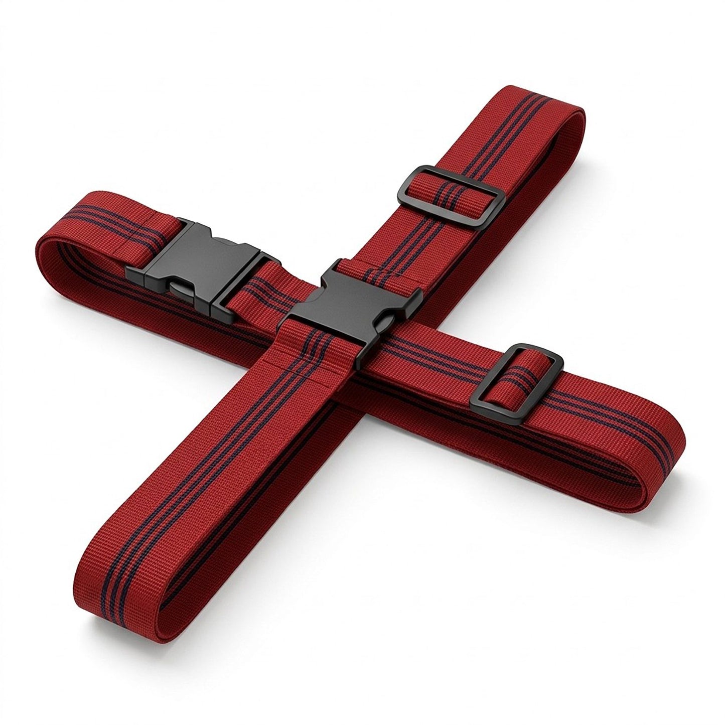 2 Pack Adjustable Cross Luggage Straps with Buckles