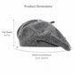 Rhinestone Studded Knit Wool Beret