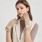 Bow Detail Full Finger Gloves with Soft Textured Finish