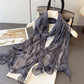 Lightweight Pleated Fashion Scarf Elegant Solid Color Long Wrap Shawl 70.5¡Á31.5 Inches