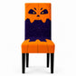 Halloween Stretch Dining Chair Cover with Pumpkin and Mummy Print