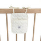 2pcs per set Quilted Heart Pattern Hanging Storage Pouch with Bow Tie Straps