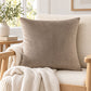 Solid Velvet Decorative Throw Pillow Cover (Single Piece)