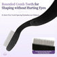 2-Piece Precision Facial Hair Removal Razor Set with Folding Handle for Eyebrow and Fine Grooming