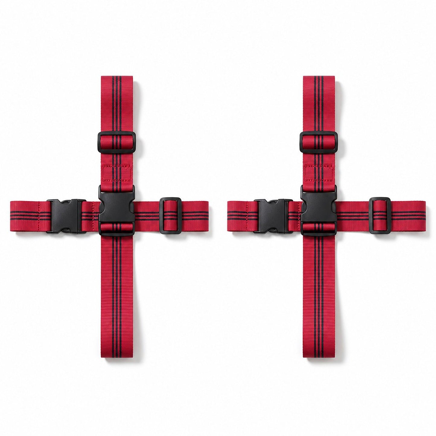 2 Pack Adjustable Cross Luggage Straps with Buckles