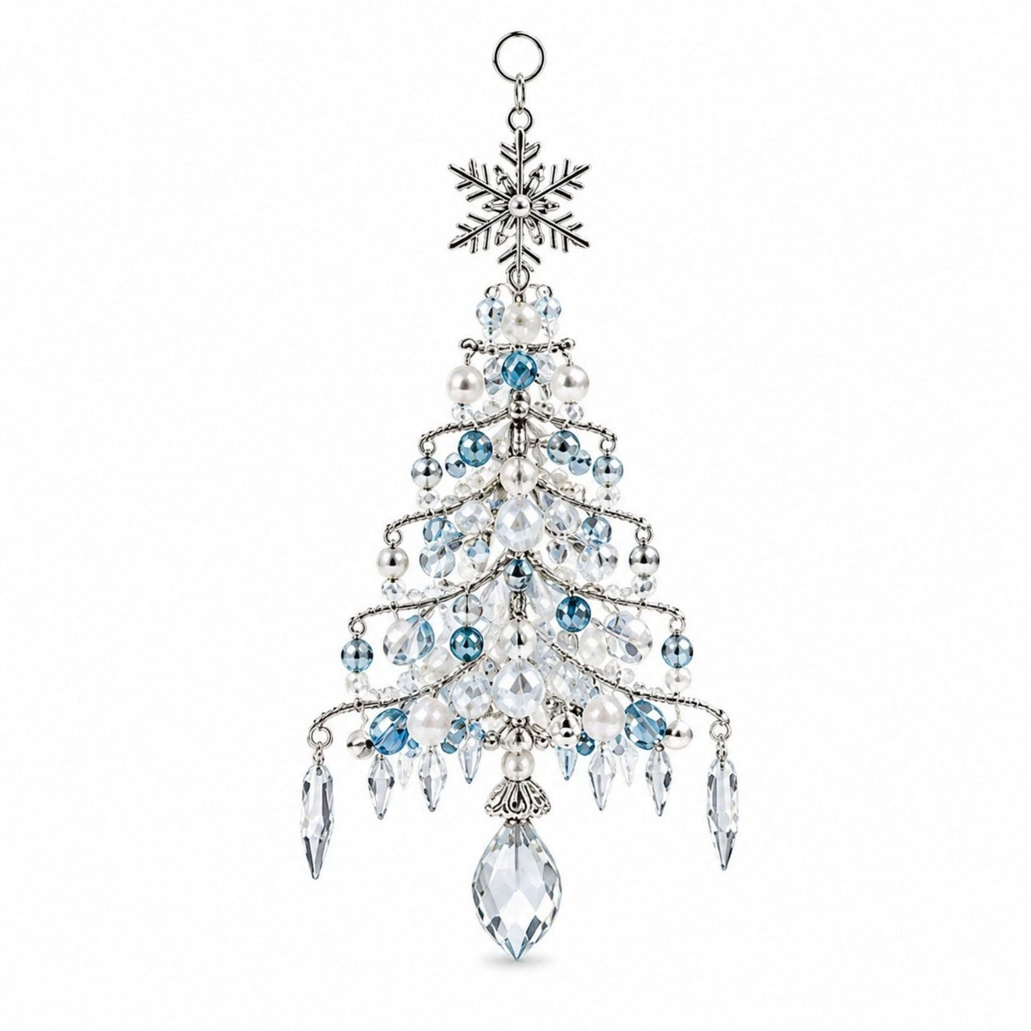 DIY Christmas Tree Beaded Ornament Decor