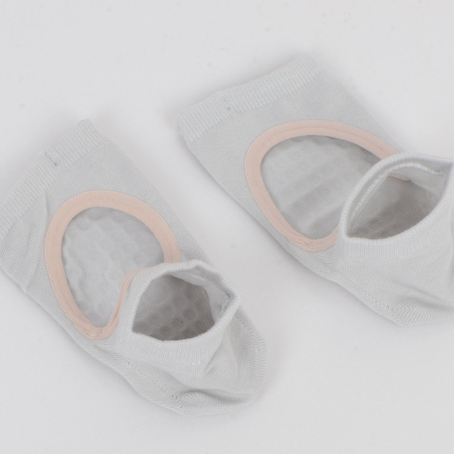 Open Toe Yoga Socks with Anti-Slip Grip Sole Breathable Fabric for Barre and Pilates 2-Pack