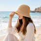 Summer Bucket Hat - Lightweight Straw Sun Hat for Vacation and Beach