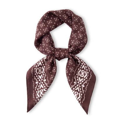 Geometric Print Square Scarf Lightweight Neck Hair and Handbag Fashion Accessory 26.8¡Á26.8 Inches