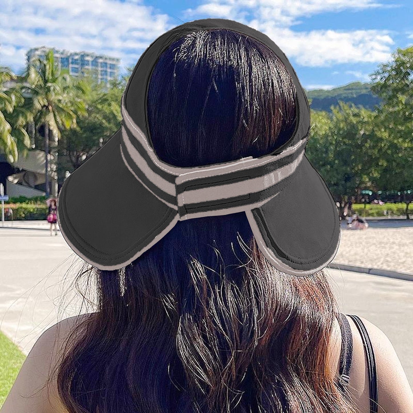 Women's Foldable Wide - Brim Sun Visor Hat