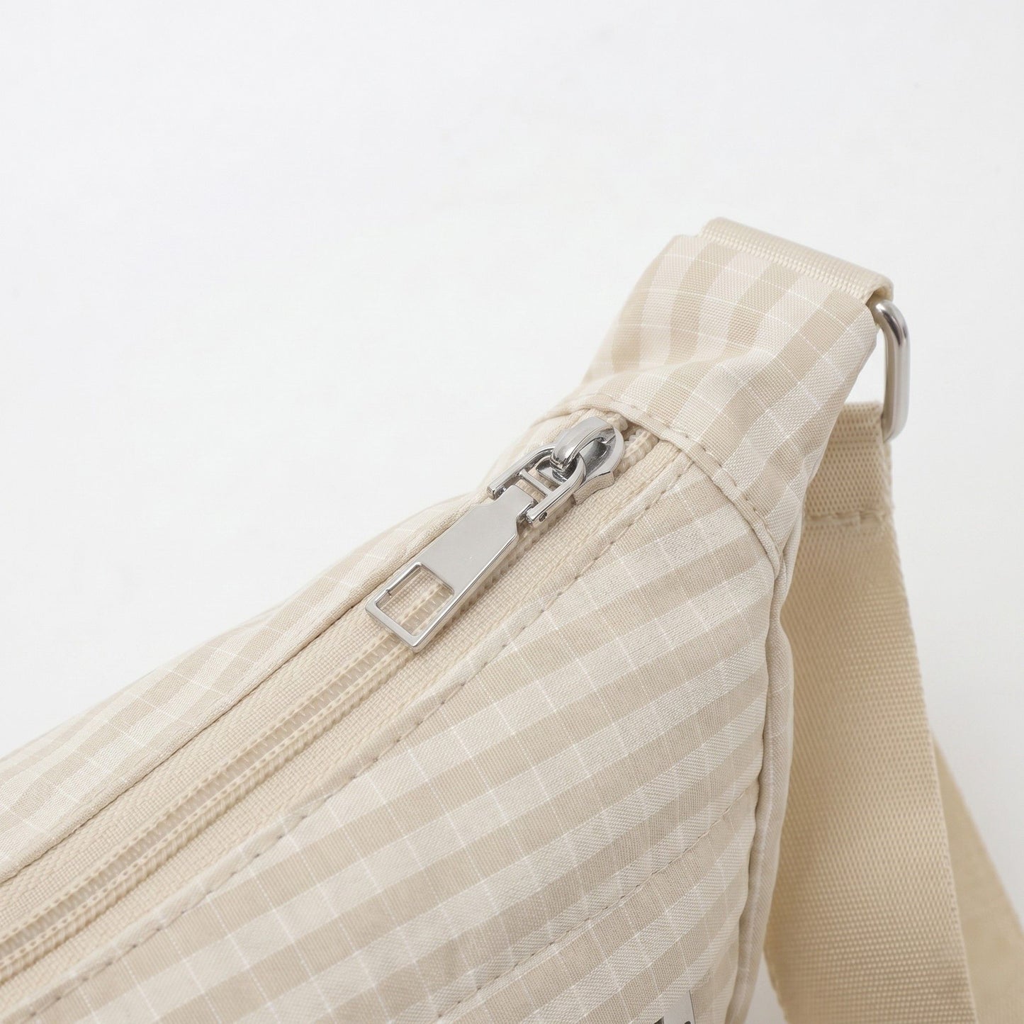 Plaid Nylon Crescent Shoulder Bags with Adjustable Strap Lightweight Casual Crossbody Bag