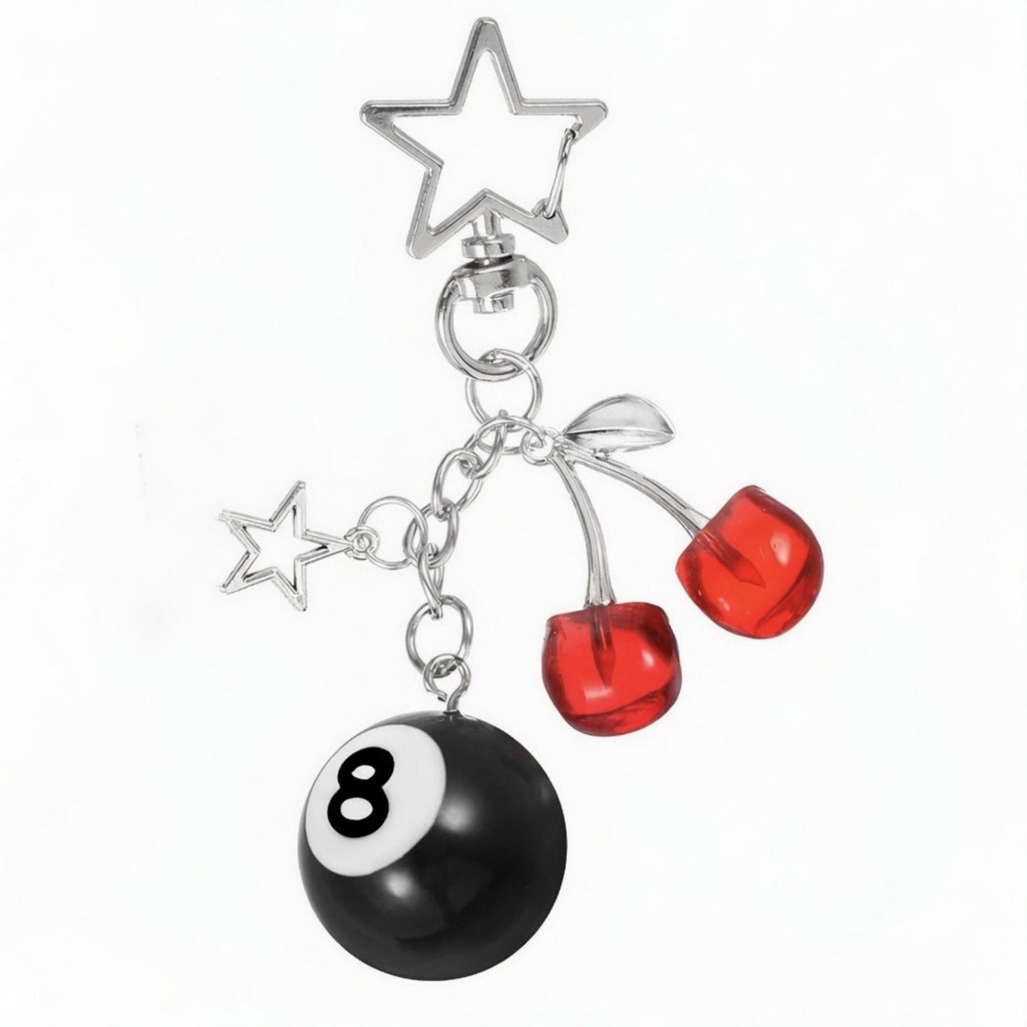 Dice Charm Keychain with Multi Dice Pendant Set Game Theme Bag Charm Key Ring Accessory
