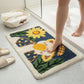 Tufted Floor Mat with Cute Animal and Sunflower Design Non Slip Backing Soft Plush Decorative Rug