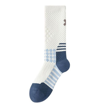 Reflective Cycling Socks with Night Visibility Design Padded Zones and Breathable Compression Fit