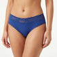 2 Pack Ribbed Floral Lace Bikini Underwear