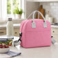 Insulated Lunch Tote Bag with Front Pocket and Adjustable Shoulder Strap