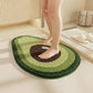 Tufted Floor Mat with Fruit Inspired Design Non Slip Backing Soft Plush Decorative Kitchen Bathroom Rug