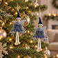 2pk Lace Angel Christmas Tree Ornaments