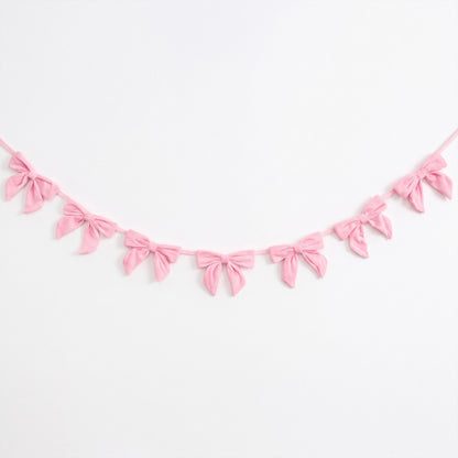 Decorative Bow Garland for Parties and Holiday Decor