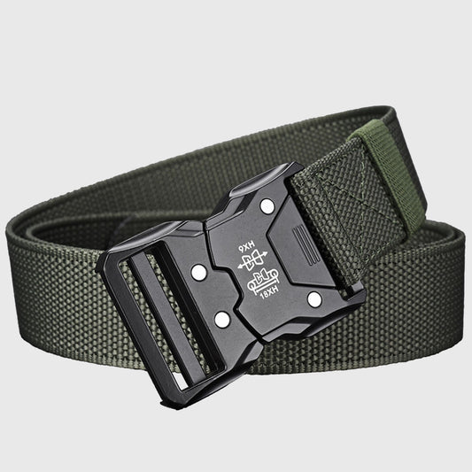 Tactical Nylon Belt - Heavy-Duty Quick-Release Buckle Belt for Outdoor, Casual & Everyday Wear