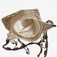 Crochet Shoulder Bag with Beaded Strap Tassel Drawstring Detail Lightweight Knit Hobo Handbag