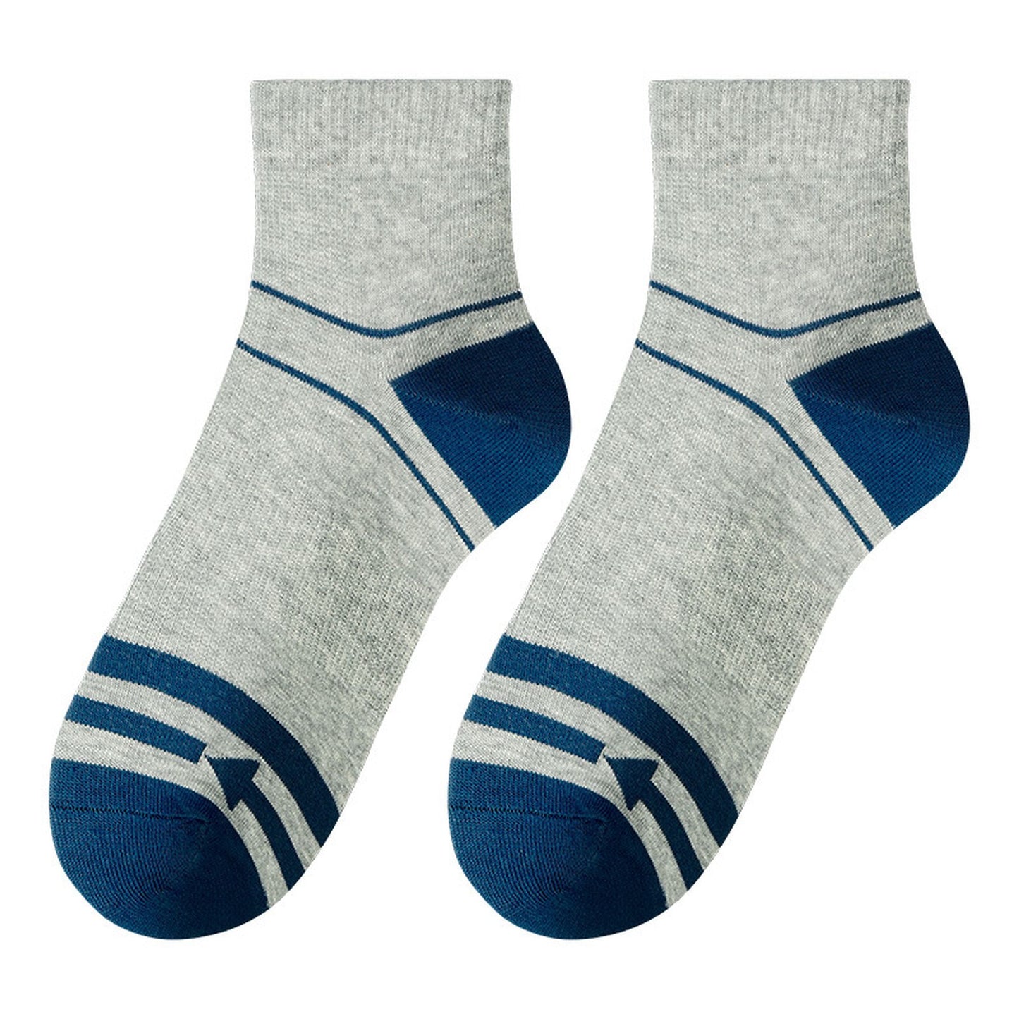 Men's 6pk Striped Ankle Socks