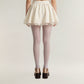 2pcs Women's Sheer Full Length Tights with Decorative Bow Thigh Print and Soft Stretch Fit for Delicate Feminine Styling