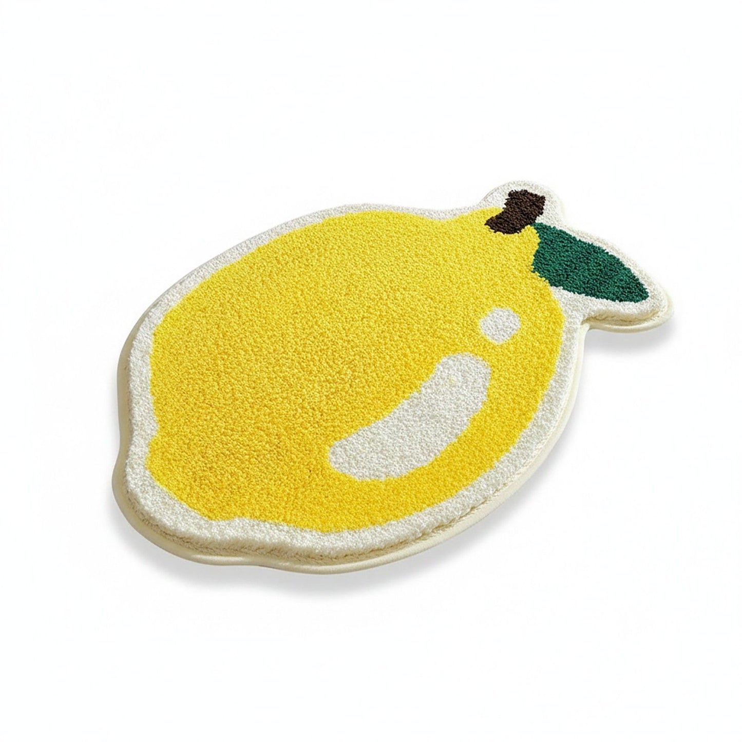 Tufted Floor Mat with Fruit Inspired Design Non Slip Backing Soft Plush Decorative Kitchen Bathroom Rug